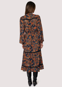 Embers Bloom Midi Dress