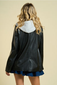 Hallie Leather Blazer