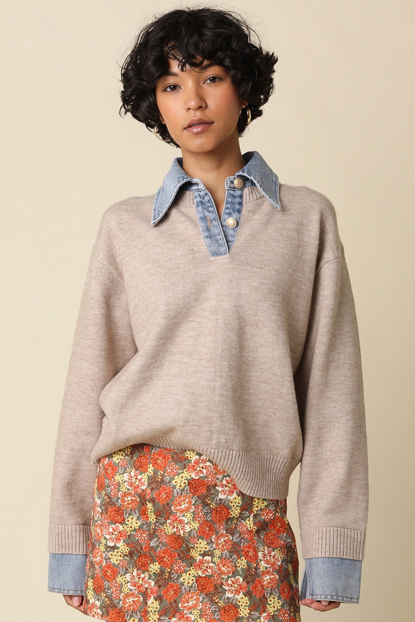 Lover Denim Sweater