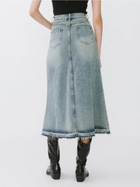 Serene Denim Maxi Skirt