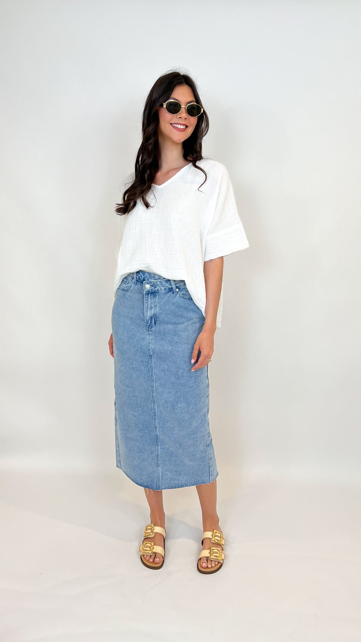 Lucky Me Denim Skirt