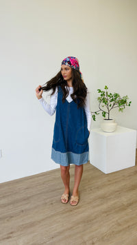 On It Denim Overall Dress