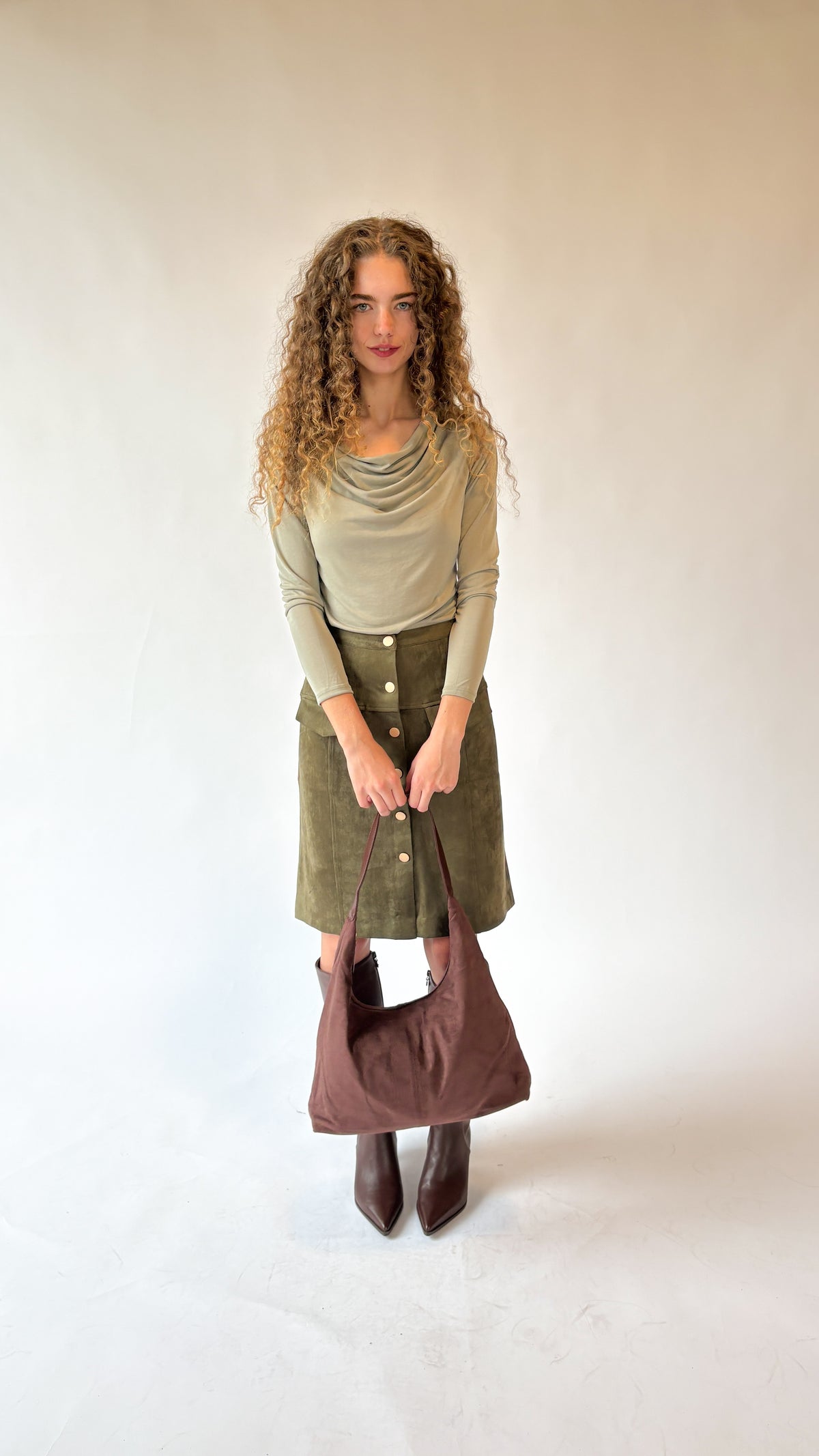 Bring It On Suede Skirt