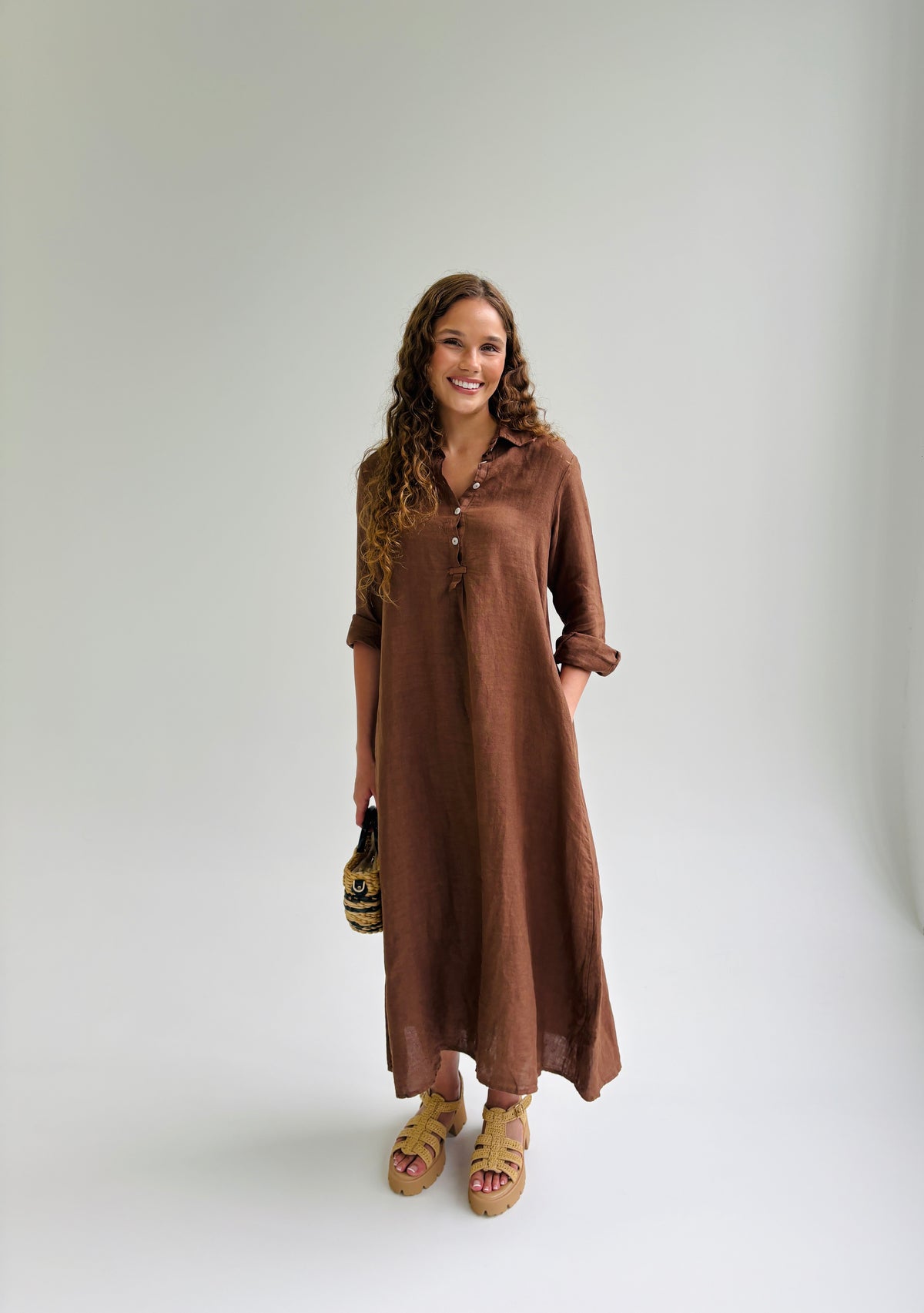 Cocoa Coast Linen Dress