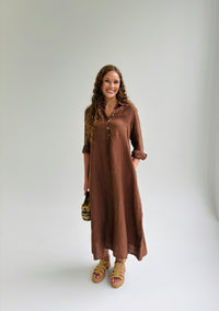 Cocoa Coast Linen Dress