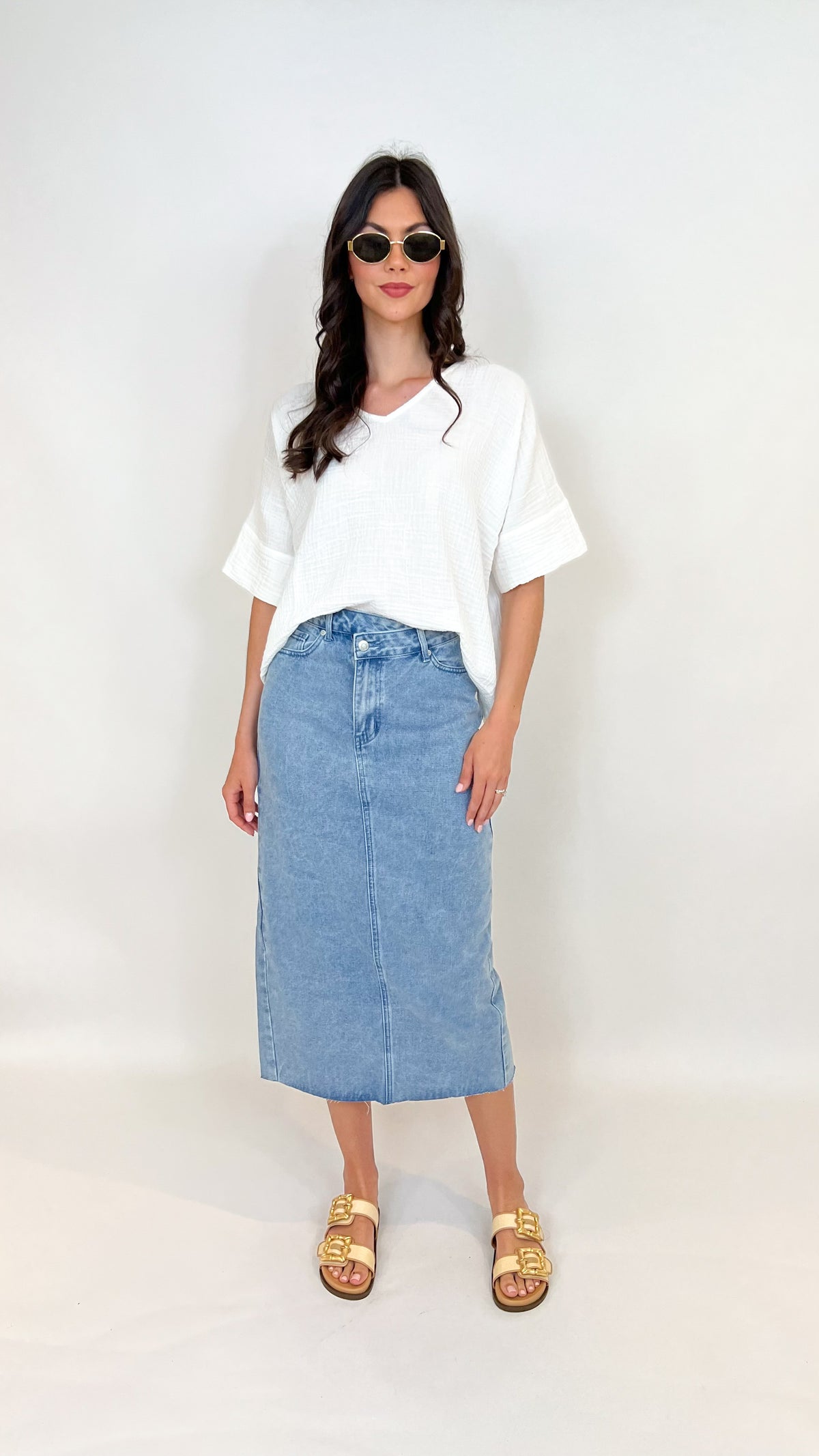 Lucky Me Denim Skirt