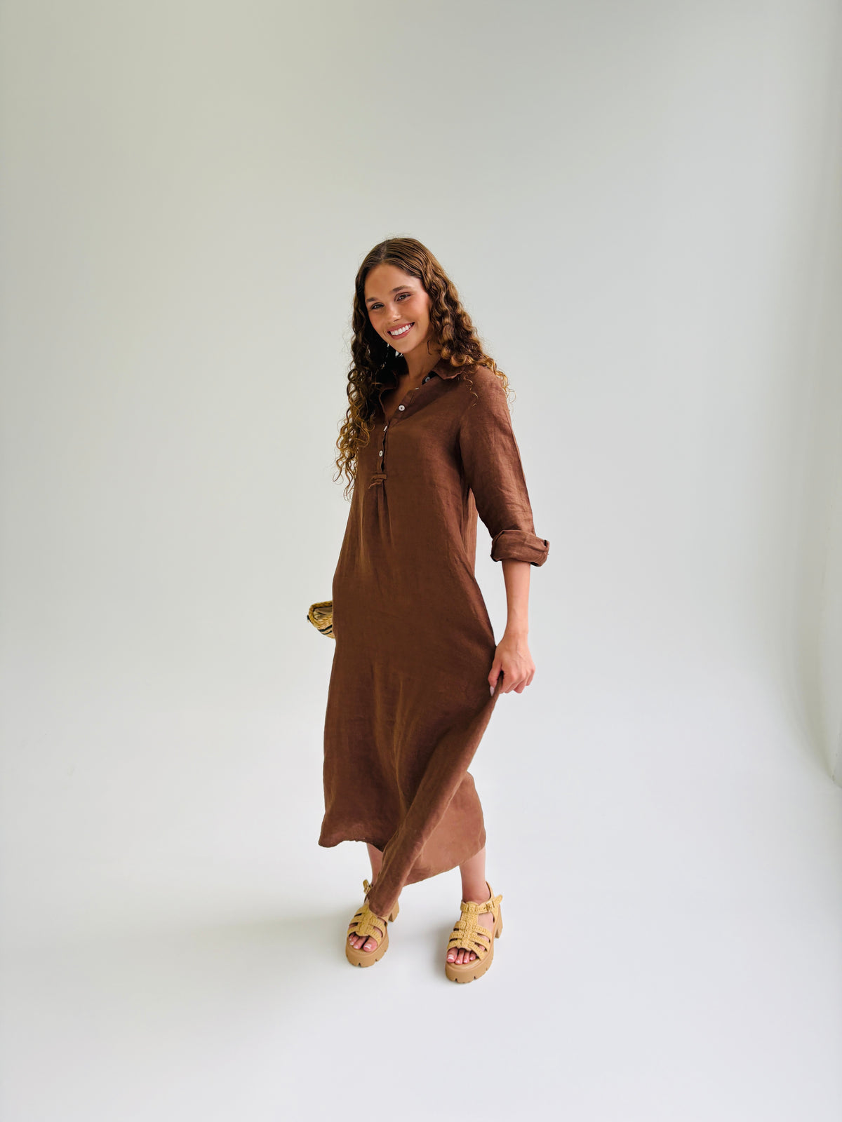 Cocoa Coast Linen Dress