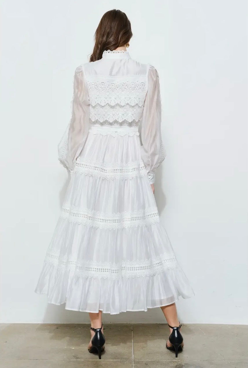 Elegance Crochet Dress