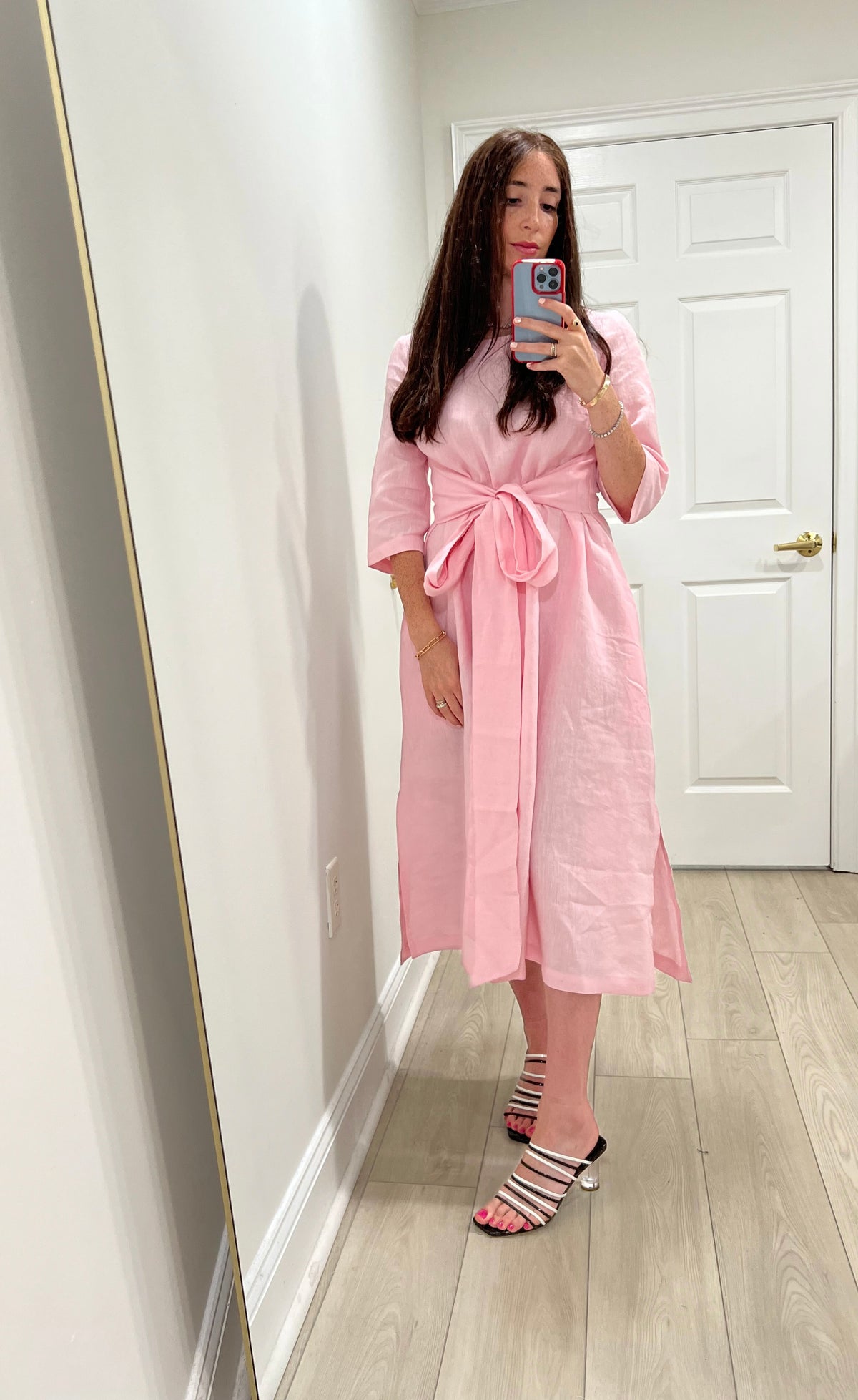 Dahlia Linen Wrap Dress DOLLY Dahlia Linen Wrap Dress DOLLY