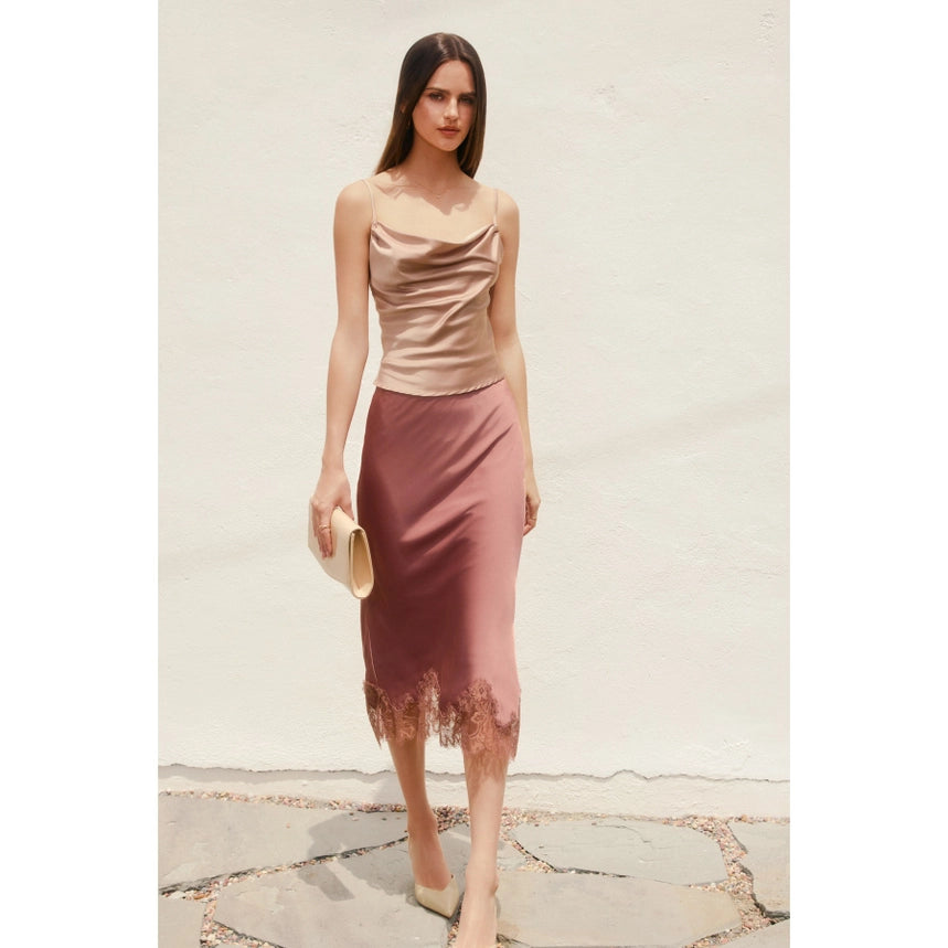 Diamond Lace Slip Skirt
