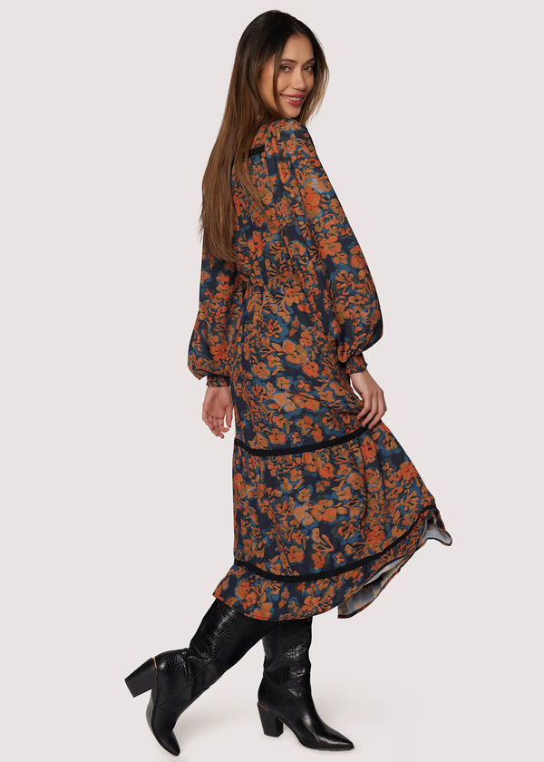 Embers Bloom Midi Dress