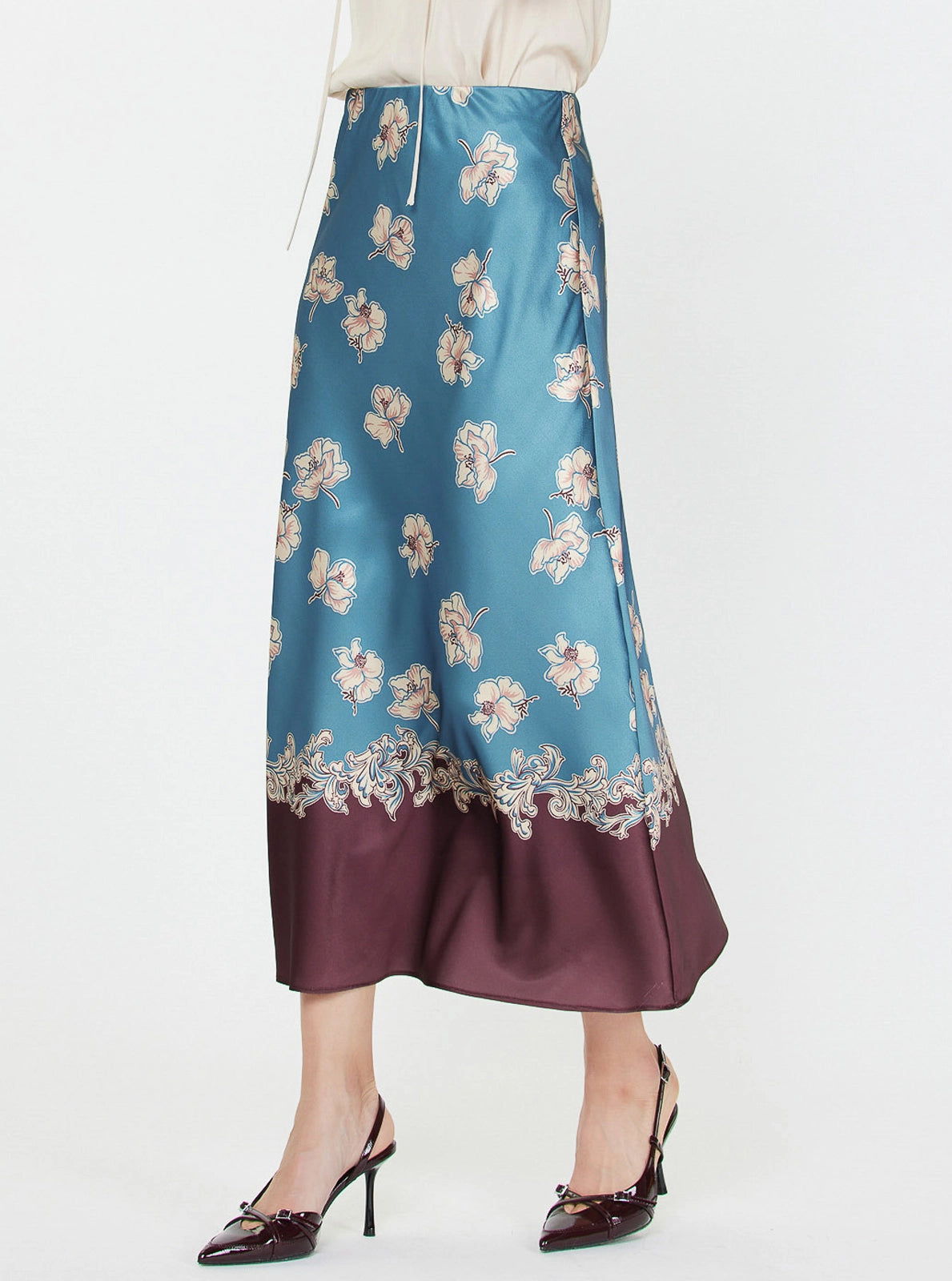 Elegance Floral Slip Skirt
