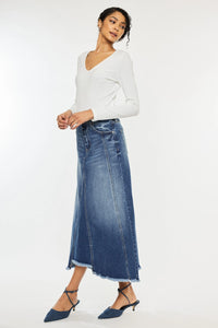 Virgo Flare Denim Skirt