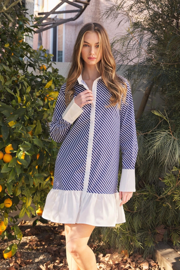 Hit The Town Shirt Dress