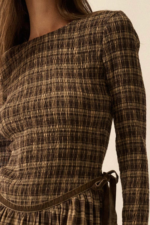 For You Plaid Dress
