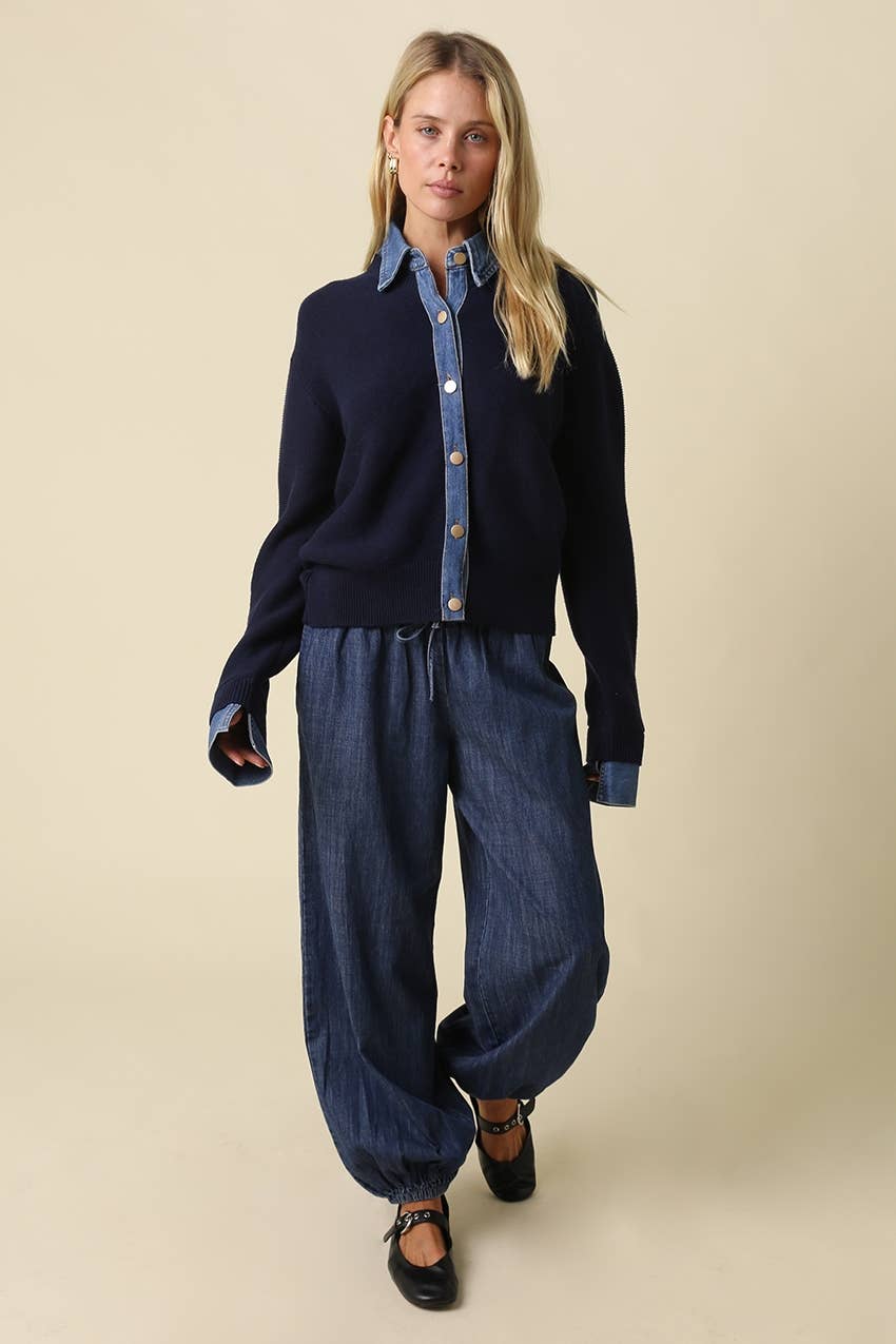 Lover Denim Cardigan