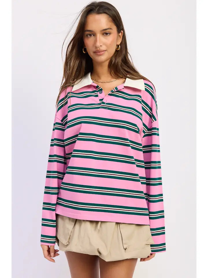 The Off Duty Rugby Top (OVERSIZED)