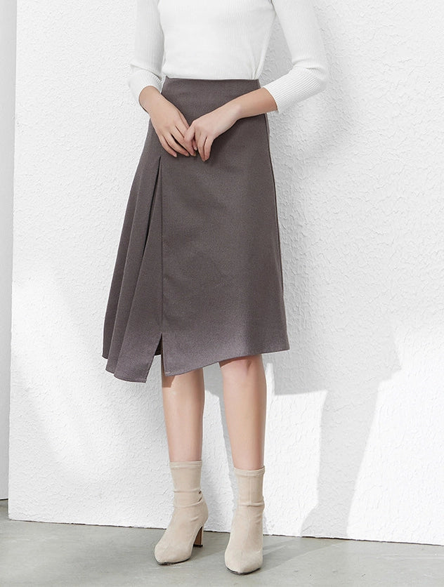 Asymmetrical Pleat Skirt