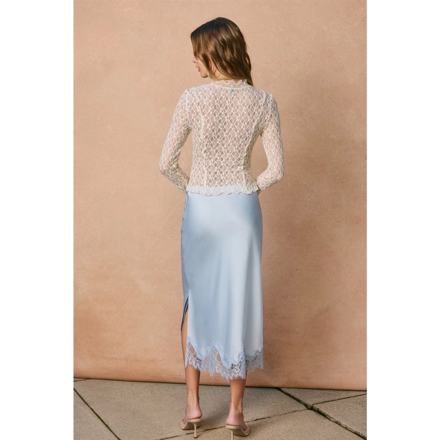 Diamond Lace Slip Skirt