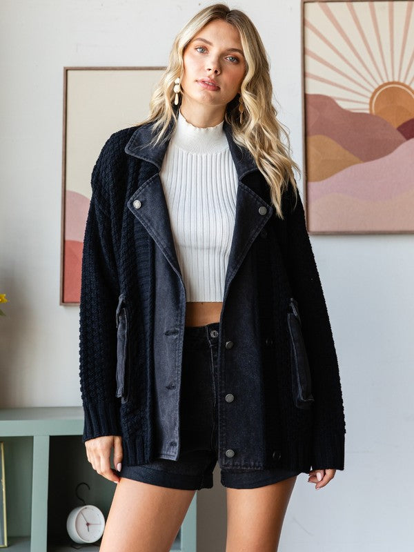 Gimme Denim Knit Jacket