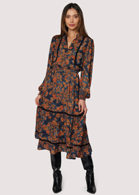 Embers Bloom Midi Dress
