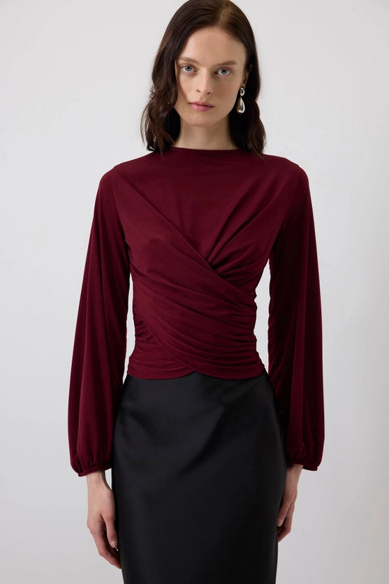 Delilah Draped Blouse
