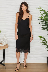 Enchanted Lace Knee Skirt