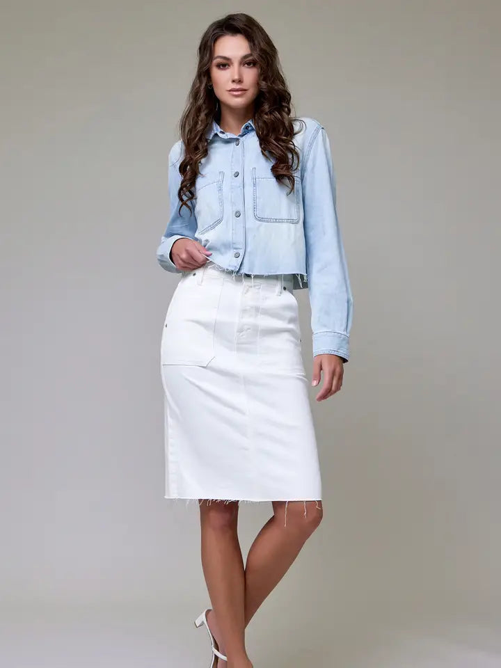 Hidden Gem Denim Skirt
