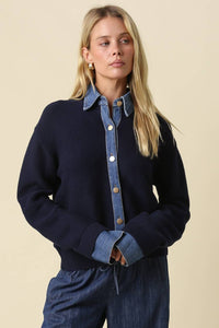 Lover Denim Cardigan
