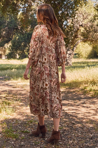 Bohemian Floral Maxi Dress