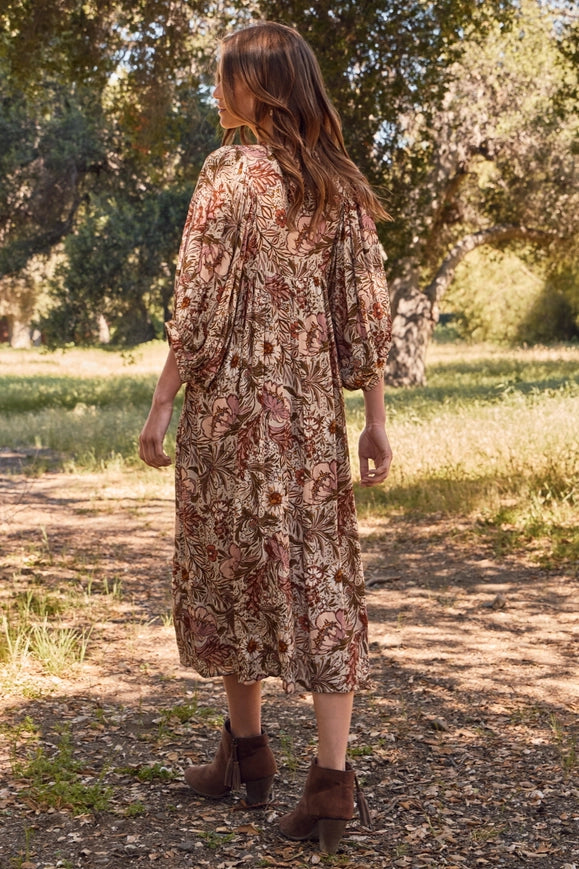 Bohemian Floral Maxi Dress