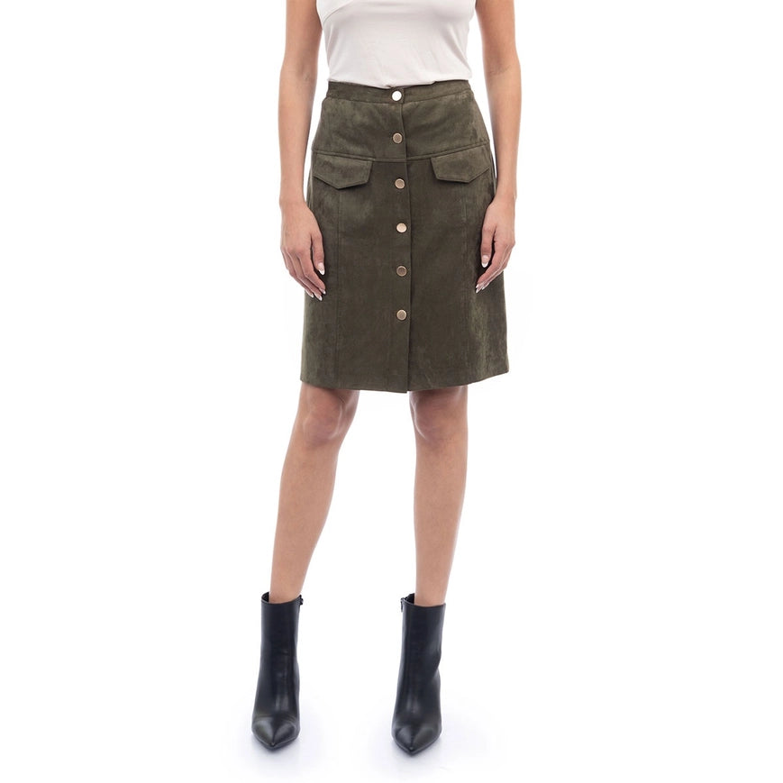 Bring It On Suede Skirt