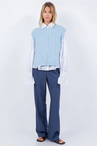 Baby Blue Knitted Vest