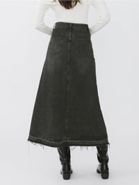 Serene Denim Maxi Skirt