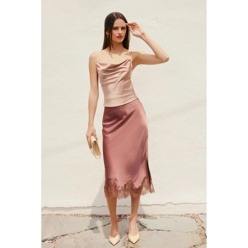 Diamond Lace Slip Skirt
