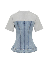 Tres Chic Denim Top