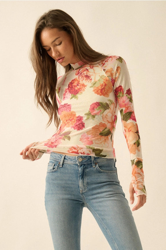 Bring It Back Floral Top