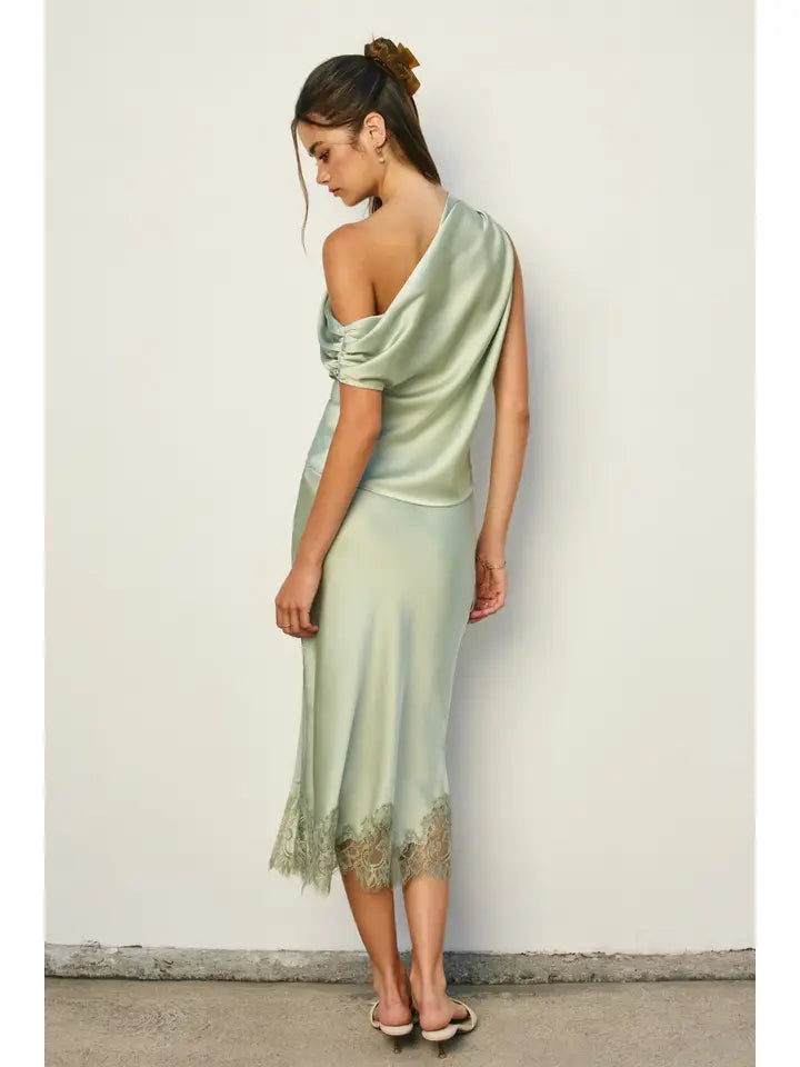 Diamond Lace Slip Skirt