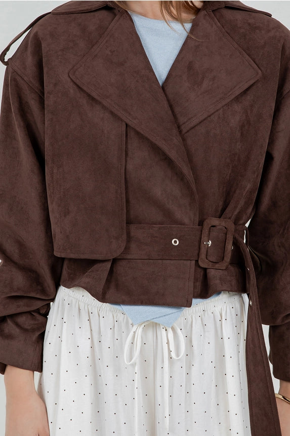 Tell Me Again Suede Jacket