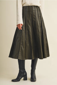 Brenda Pleated Midi Skirt