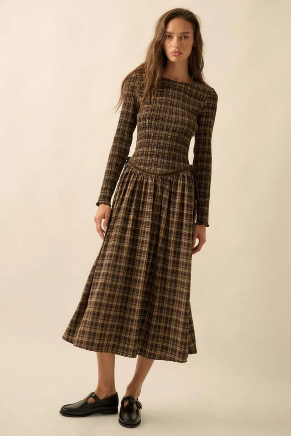 For You Plaid Dress