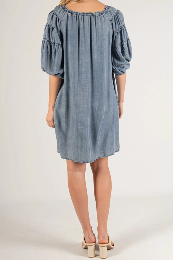 Denim Bubble Dress