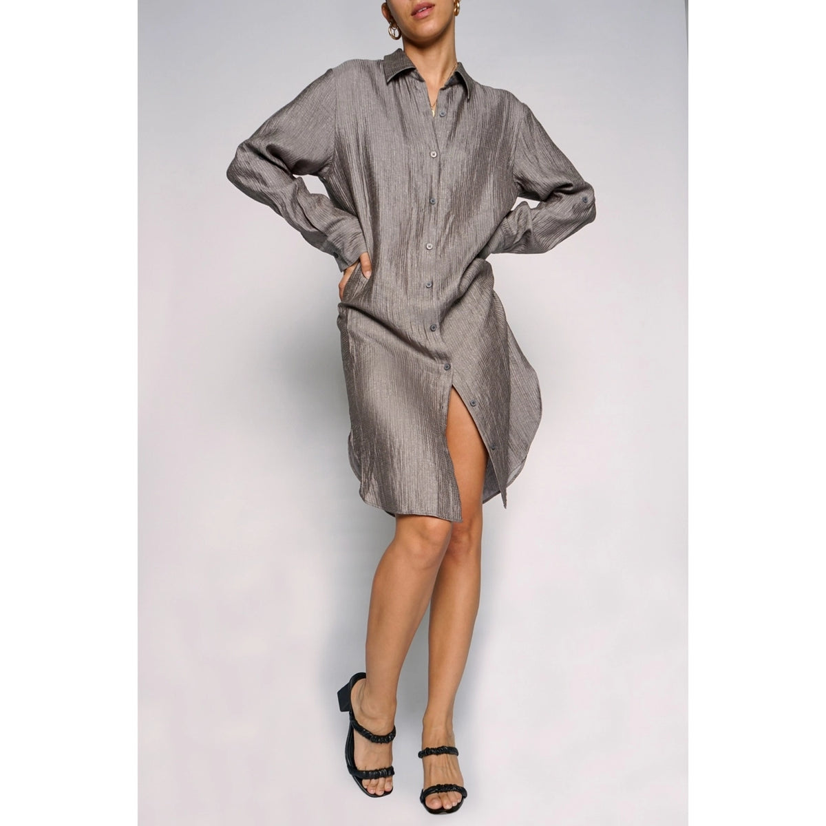 crinkled shirt dress Crinkle shirt dress | Dresses