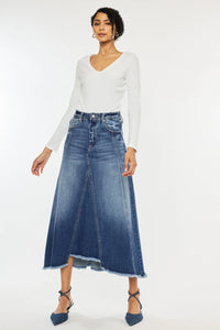 Virgo Flare Denim Skirt