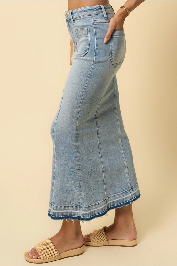 Forever Maxi Denim Skirt