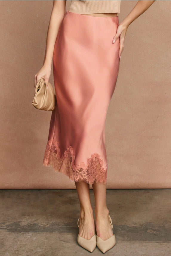 Diamond Lace Slip Skirt