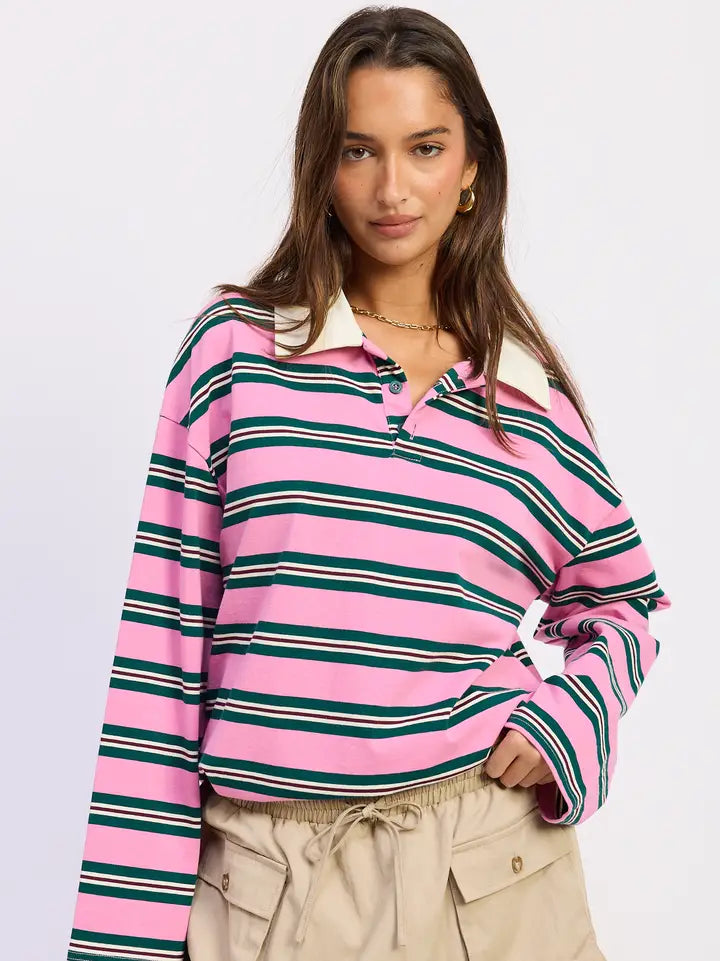The Off Duty Rugby Top (OVERSIZED)
