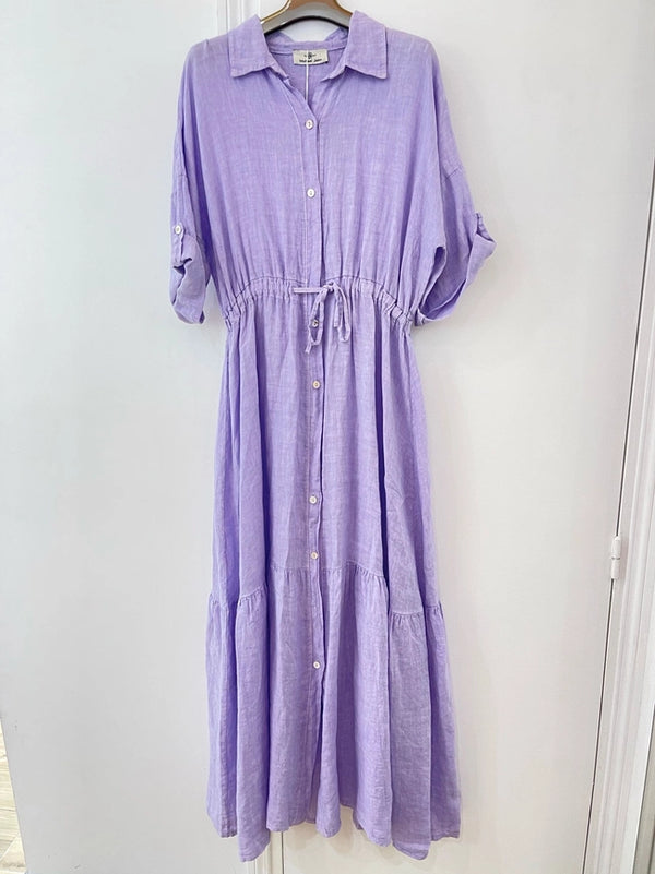 Sundays Linen Shirt Dress