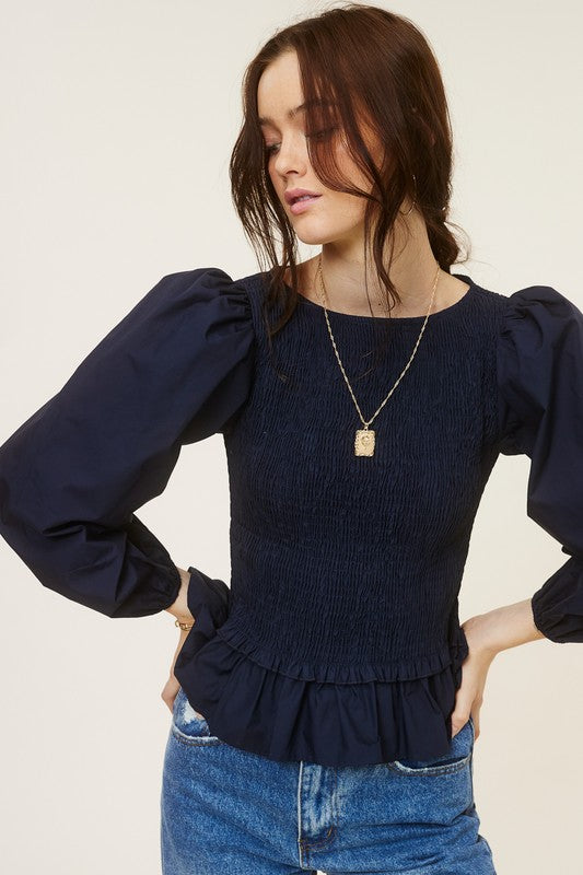 Imagine Smocked Top