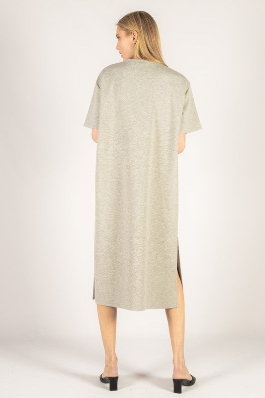 t shirt dress maxi Jane T-Shirt Dress, Taupe Made with high Women's 100% Organic Cotton T-Shirt